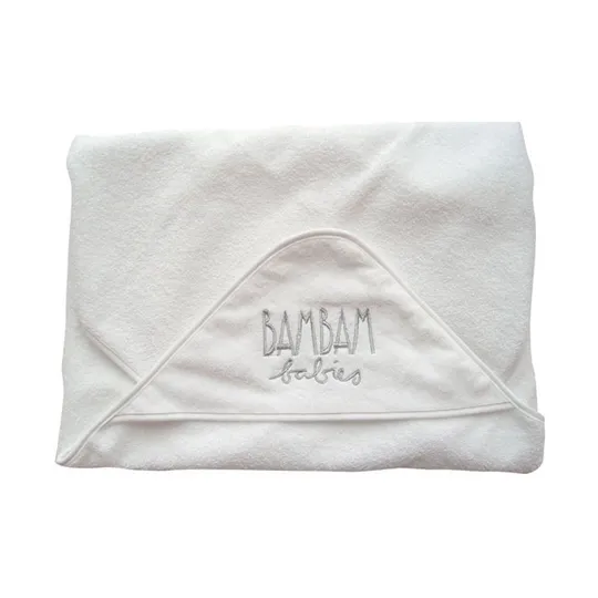 Baby Hooded Towel Silber Bambam