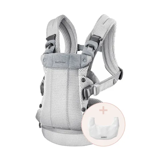 BabyBjörn Harmony 3D Mesh Babytrage mit Lätzchen