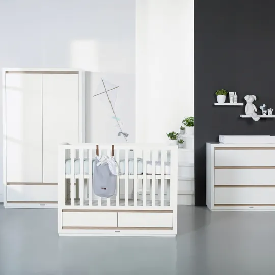 Kidsmill Accent Babybett Weiß 60 x 120 cm