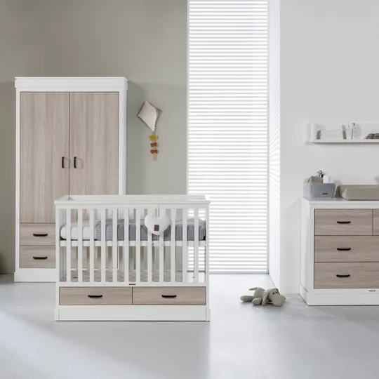Kidsmill Newport Babyzimmer Weiß / Eiche