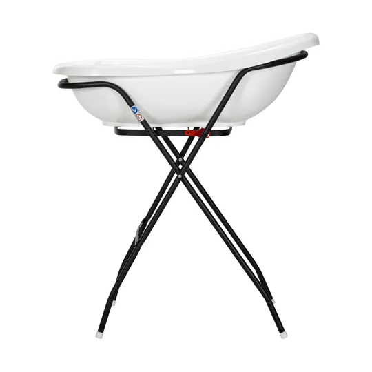 Basicline Basic Badewanne Schwarz Klein + Badewannengestell