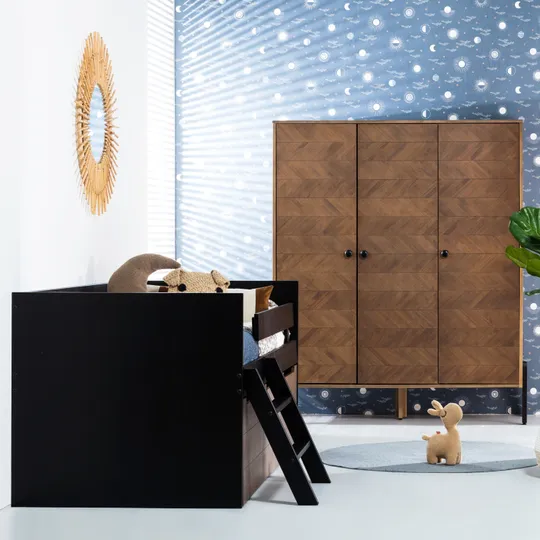 Europa Baby Beau Kinderzimmer Walnuss Inkl. Holz Untergestell