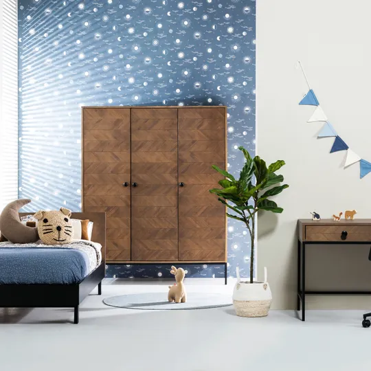 Europe Baby Beau Kinderzimmer Walnuss inkl. Metallgestell