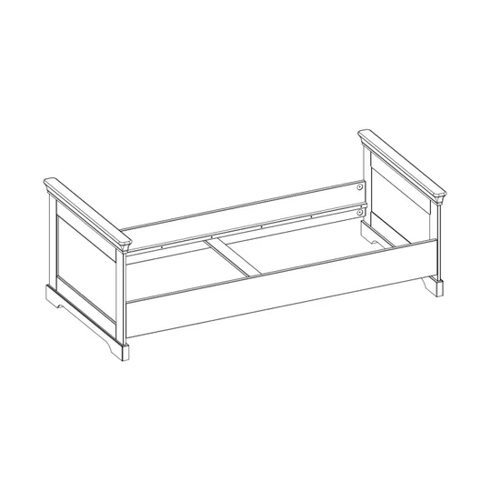 Kidsmill Chateau Bett Weiß 90 x 200 cm