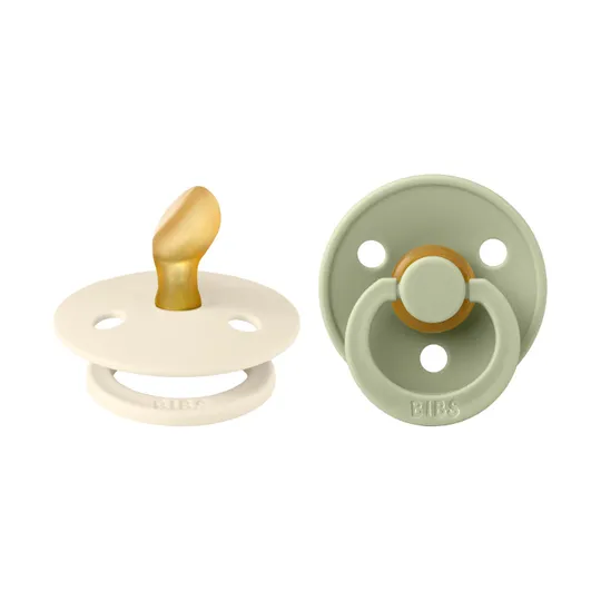 BiBs Fopspeen - Anatomisch - 2 Stuks - 0-6 Mnd - Ivory/Sage 