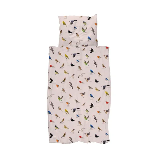 Snurk Dekbedovertrek - Bird Watching - Beige