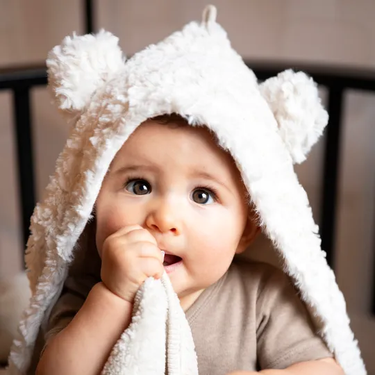 Baby's Only Snow Einschlagdecke mit Ohren