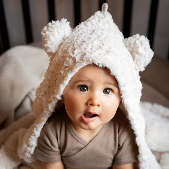 Baby's Only Snow Einschlagdecke mit Ohren