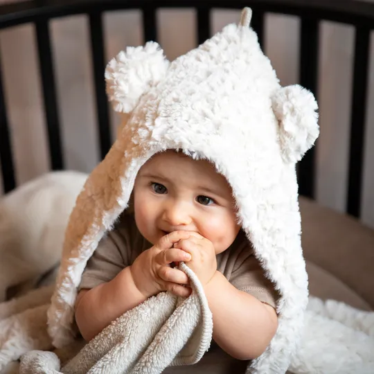 Baby's Only Snow Einschlagdecke mit Ohren
