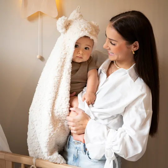 Baby's Only Snow Einschlagdecke mit Ohren