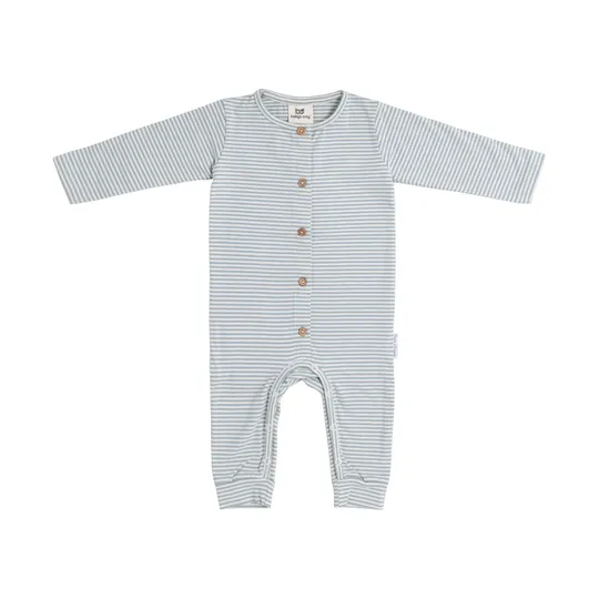 Baby's Only Stripe Strampler - Nordic Blue