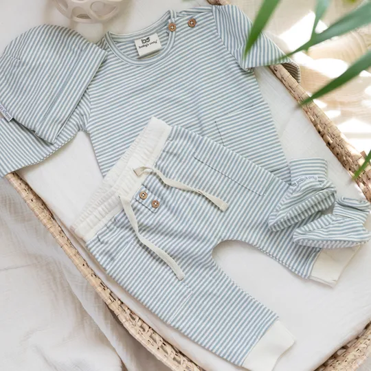 Baby's Only Stripe Hose - Nordic Blue