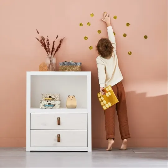 LIFETIME Bücherregal - Weiß - 2 Fächer