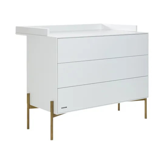 Kidsmill Boutique Kommode Weiß / Brass