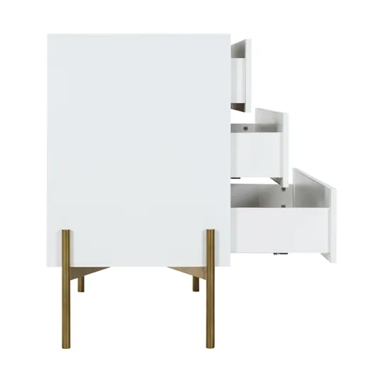 Kidsmill Boutique Kommode Weiß / Brass