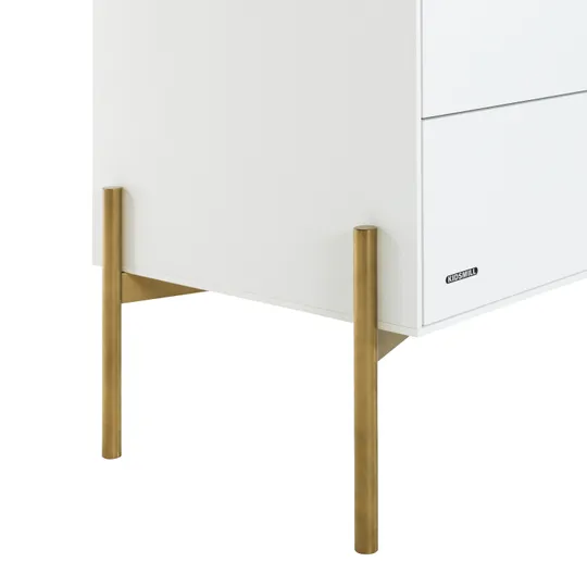 Kidsmill Boutique Kommode Weiß / Brass