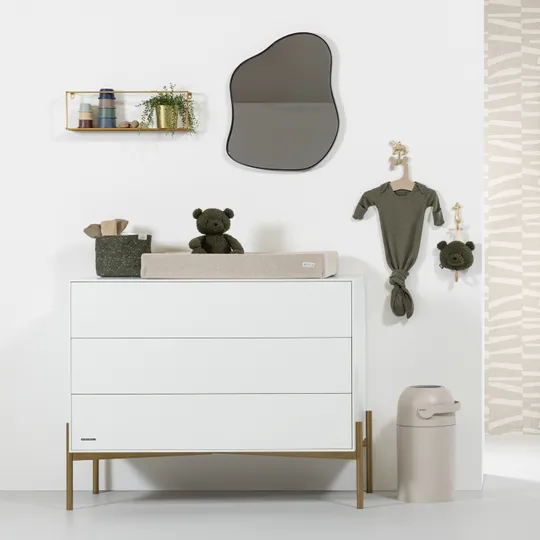 Kidsmill Boutique Kommode Weiß / Brass