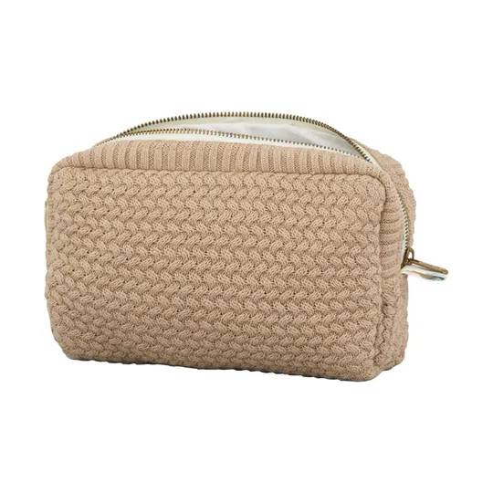 Cam Cam Kulturtasche - Classic Stripes Camel Knit- Latte