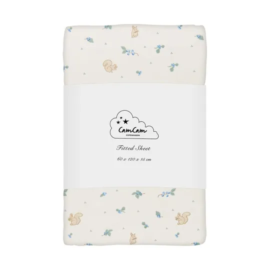 Cam Cam Blueberries Hoeslaken – 60 x 120 x 15 cm 