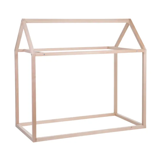 Childhome Haus Bettrahmen Natur 70 x 140 cm