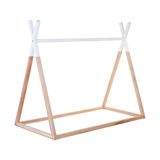 Childhome Tipi Bettrahmen Natur/Weiß 70 x 140 cm