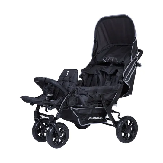 Childhome Drieling Kinderwagen - Triplet - Zwart