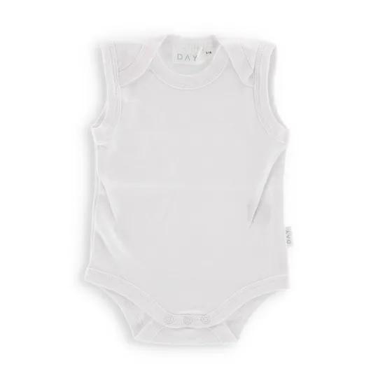 DAY Strampler Ärmellos – Off White 