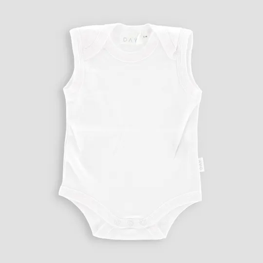 DAY Strampler Ärmellos – Off White 