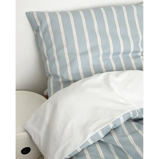 Studio Ditte Bettbezug Schleifen - 140 x 220 cm - Steinblau