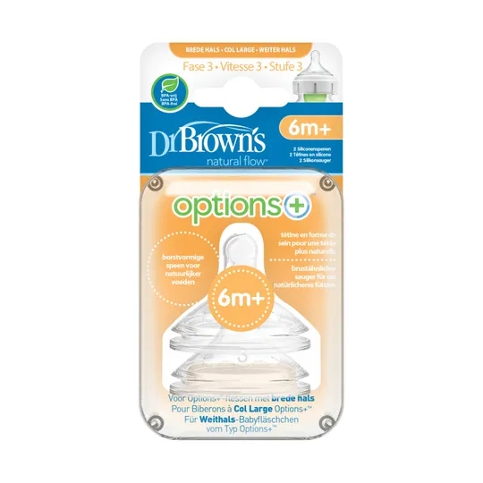 Dr. Brown's Options+ Anti-Kolik Sauger Phase 3