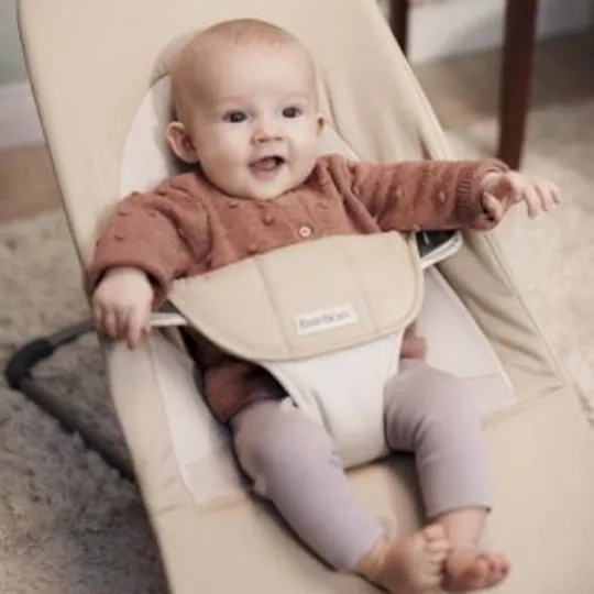 BabyBjörn Balance Soft Gewebte Wippe - Khaki Beige