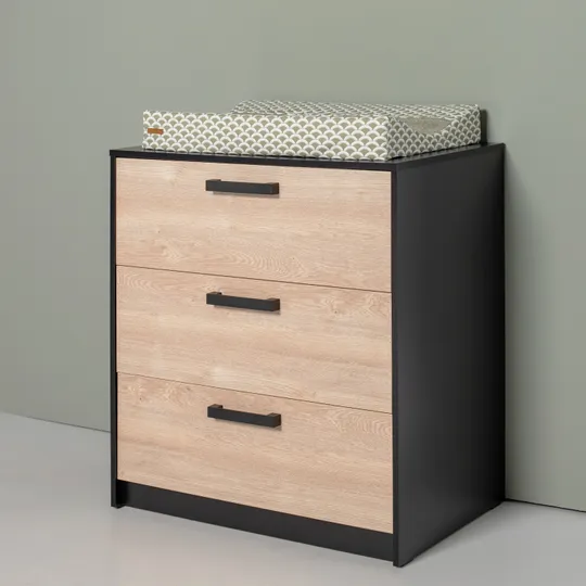 Europe Baby Nova Babyzimmer Schwarz-Eiche
