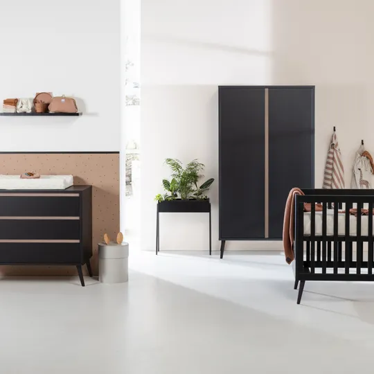 Europe Baby Sterre Babyzimmer Schwarz-Eiche