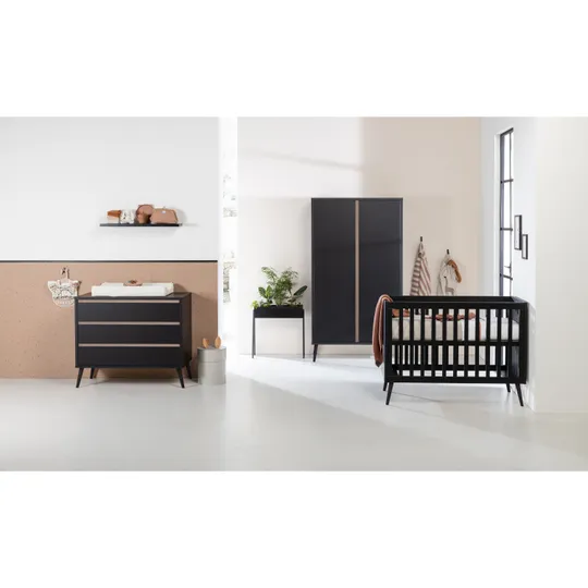 Europe Baby Sterre Babyzimmer Schwarz-Eiche