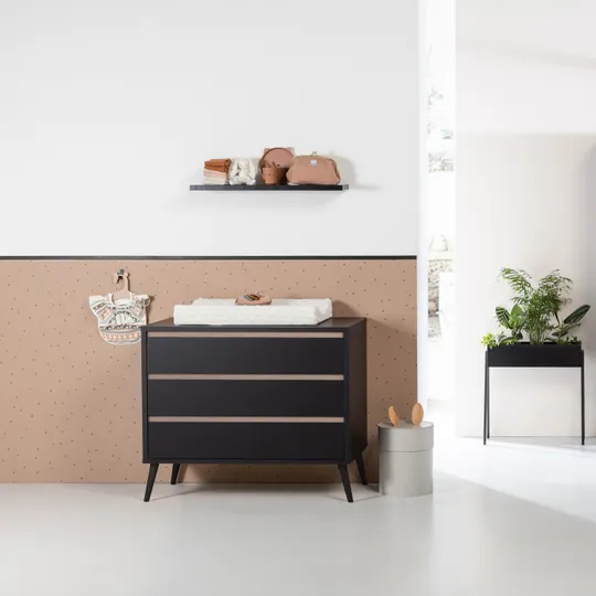 Europe Baby Sterre Babyzimmer Schwarz-Eiche