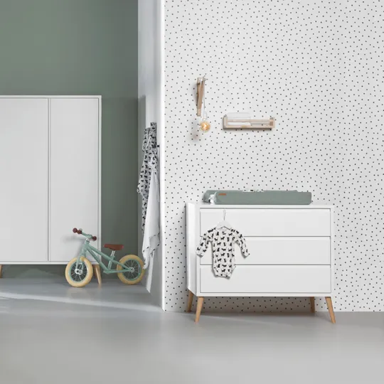 Europe Baby - Sterre - Babyzimmer Weiß / Natur