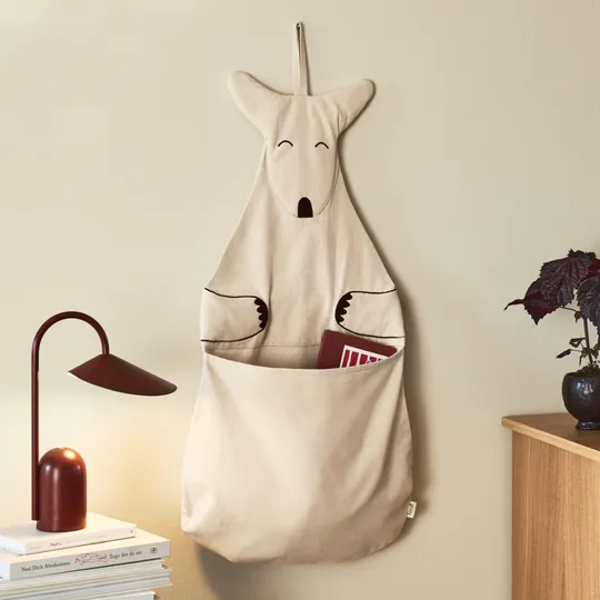 Ferm Living Aufbewahrungstasche Känguru - Undyed