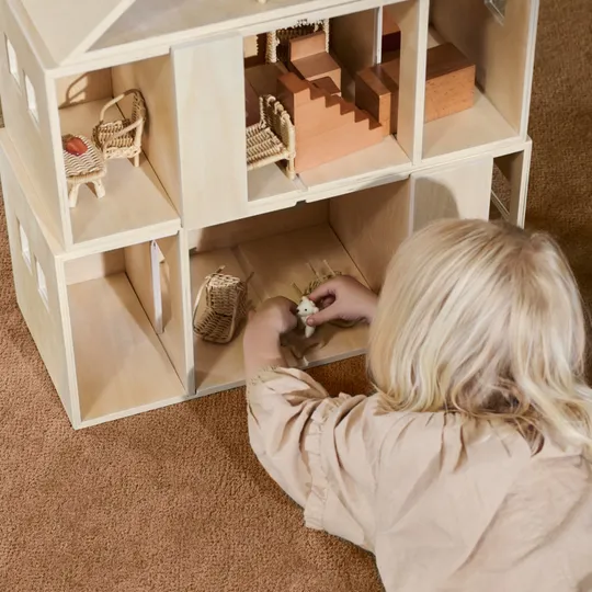 Ferm Living Toro Stapelbares Haus - Natural