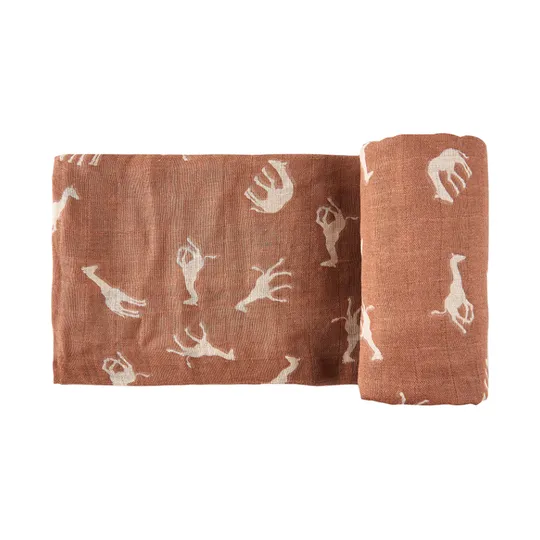 HappyBear Savanna Hydrofiel Luier 120 x 120 cm