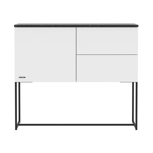 Kidsmill Modular 2 Commode 1D / 2L Mat Wit - Zwart