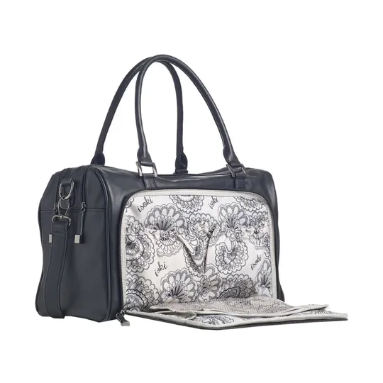 Isoki Zip Quilted Wickeltasche Toorak Schwarz
