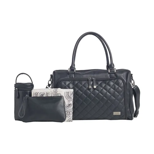 Isoki Zip Quilted Wickeltasche Toorak Schwarz
