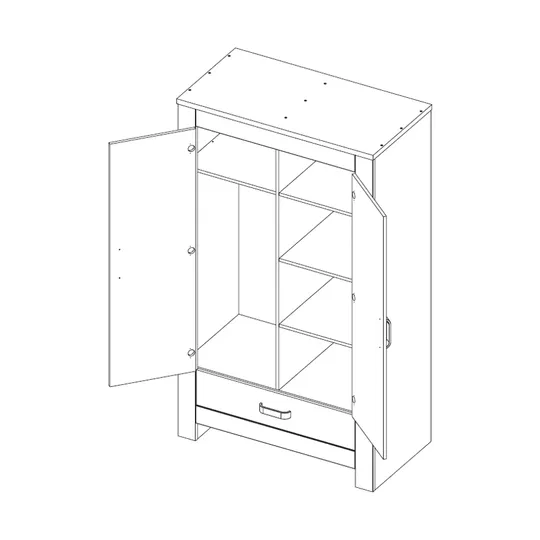 Kidsmill Long Island Babyzimmer Schwarz / Oldwood