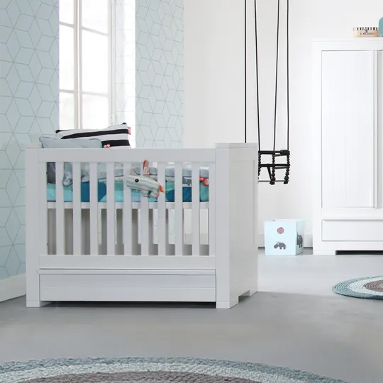 Kidsmill Bretagne Babybett Weiß 60 x 120 cm