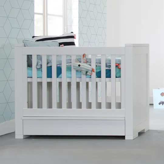 Kidsmill Bretagne Babybett Weiß 60 x 120 cm