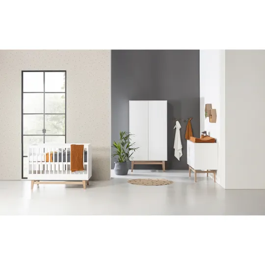 Kidsmill Noud Babybett Weiß 70 x 140 cm