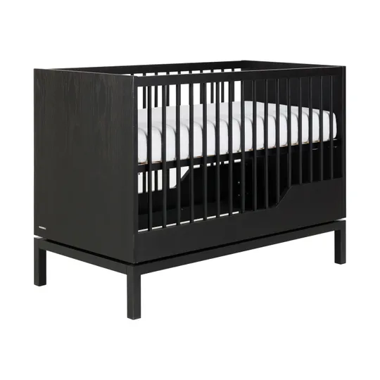 Kidsmill Savi Babybett Schwarz Eiche 60 x 120 cm