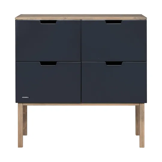 Kidsmill Sepp Babyzimmer Anthrazit/Buche