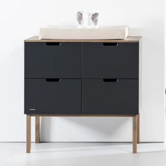 Kidsmill Sepp Babyzimmer Anthrazit/Buche