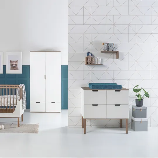 Kidsmill Sepp Babyzimmer Weiß / Buche